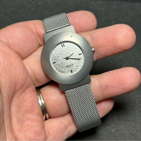Boccia Titanium Womens Swiss Quartz Watch Working With New Battery - Picture 1 of 7